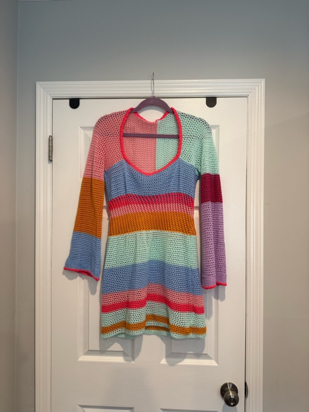 Colorful cover up dress